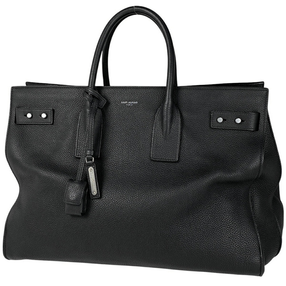 Saint Laurent Sac de Jour Souple Shoulder Bag Handbag Leather Black